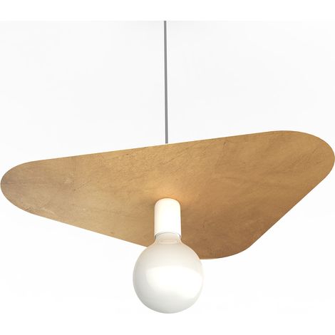 LUMICOM  CLOUD Sospensione, 1XE27, max 42W, metallo, foglia oro, 50x42cm (1/4)