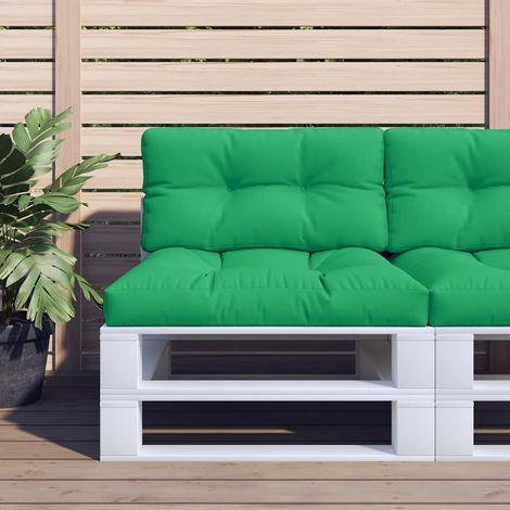 vidaXL Cojín para sofá de palets tela verde 80x40x12 cm (1/5)