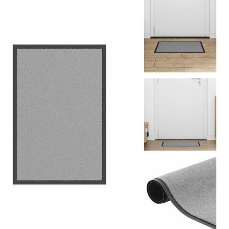 Paillasson Gris 40x60 cm - Paillasson - Paillasson De Porte - Paillasson De Bienvenue - Paillasson De Porte Extérieur (1/5)