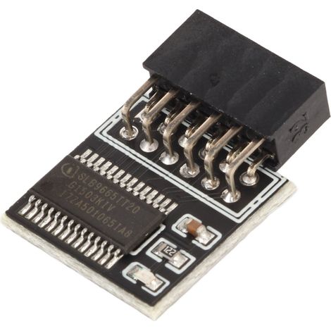Module TPM 2.0, interface LPC, matériau stable, haute sécurité et durable, module LPC 12 broches pour carte mère PC (1/5)