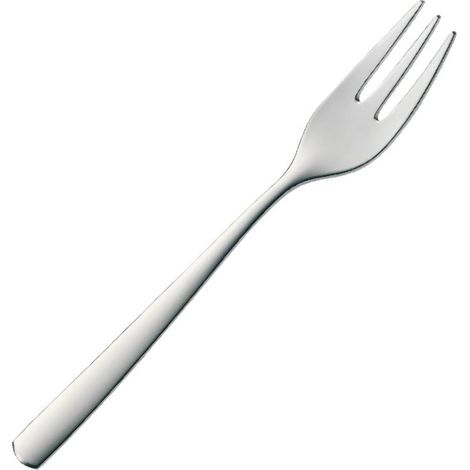 Fourchette à gâteau 15,7 cm, acier inoxydable poli, brillant, passe au lave-vaisselle (1/5)
