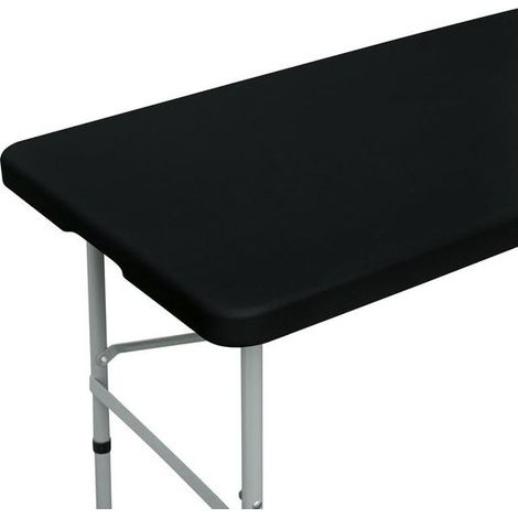 Nappe extensible de protection de bureau, élastique, lavable, noire, 76x121 cm, accessoire de camping adapté aux pique-niques et activités extérieures (1/5)