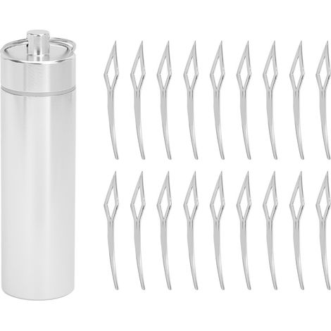 18pcs Outil de verrouillage en losange pour dreadlocks, accessoires en alliage pour serrage des mèches, compatible avec Sisterlocks (1/5)