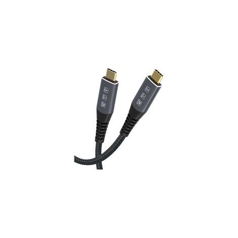 Câble USB 4.3 Type-C mâle-mâle 40 Gbit/s avec vidéo 8K et charge rapide 100 W - 180 cm (1/5)
