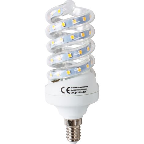 Lampadina Led E14 a tubo a spirale 11W Bianco freddo 6400K Aigostar (1/3)