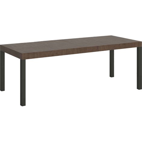 Tavolo Allungabile 200-304x90x77 cm Everyday Premium Noce Gambe Antracite (1/4)
