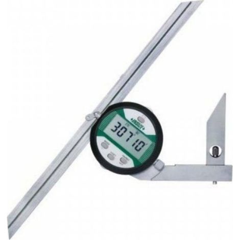 INSIZE 2771-360 Transportador electrónico digital 0-360 grados 0,01°/1 Acero inoxidable
