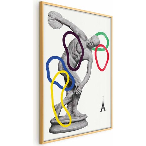 Póster - Collage gráfico - Lanzamiento de disco - Escultura (1/4)