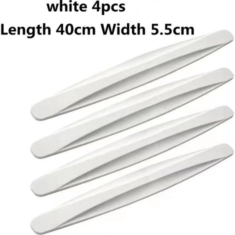 (Lot de 4 blancs) Bandes de protection anti-collision pour pare-chocs avant et arrière, portières et carrosserie protection anti-rayures et anti-collision accessoires auto (1/4)