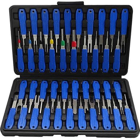 Kit d'outils d'extraction de bornes - 41 outils électriques pour l'extraction de broches, compatible avec la plupart des connecteurs automobiles. (1/5)