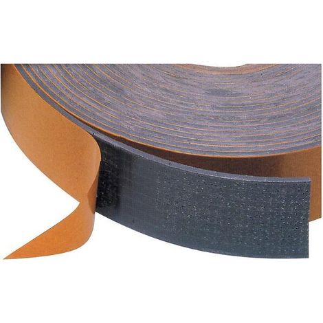 Tramico – Joint d'isolation adhésif intumescent 10 mm – Épaisseur 2 mm, longueur 6 m – Pour feuillures de portes coupe-feu et cloisons amovibles (1/4)