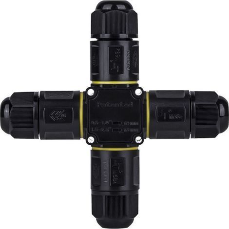 IP68 wasserdichter 4-Wege-Kabelverbinder, 2-polig/3-polig/4-polig, für externe Anschlussdosen mit Kabeln von ∅6-11 mm, 1 Stück (4-polig) (1/5)