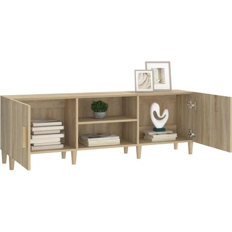 vidaXL TV Cabinet Sonoma Oak 150x30x50 cm Engineered Wood