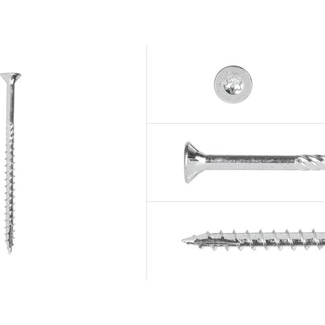 Vis pour panneaux d'aggloméré Galvanisé 4.5 x 70 mm Torx 25