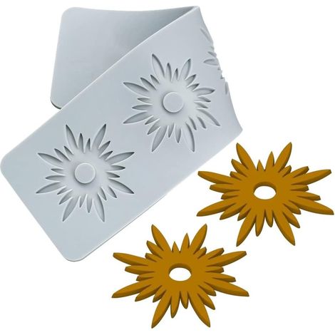 Moule silicone 3D étoile dentelle pour fondant, gâteau, argile polymère et cupcakes. (1/5)
