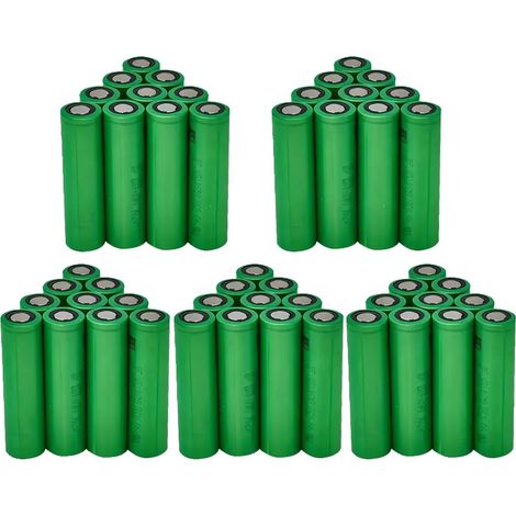 Batería recargable, capacidad de 3000 mAh, tecnología de iones de litio, VTC6-50PCS (1/2)