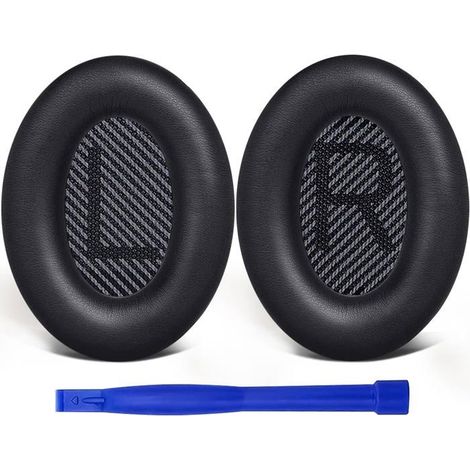 2 pièces coussinets d'oreille, remplacement pour Bose QC35 QC35 II, mousse souple et confortable, oreillettes compatibles avec casques circum-auraux (1/5)