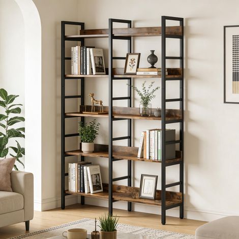 Présentoir, étagère double, support à plantes à 5 niveaux