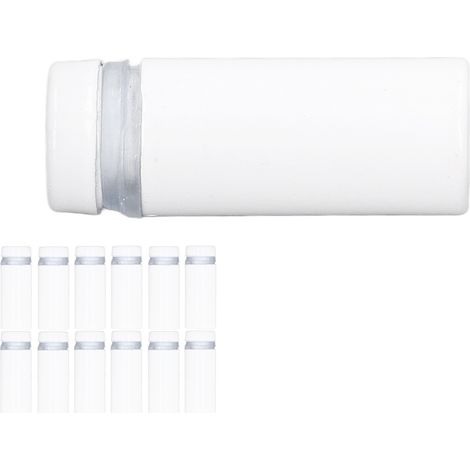 Lot de 12 Vis Entretoises Inox 12x30mm pour Panneau Publicitaire et Signalétique Acrylique (1/5)