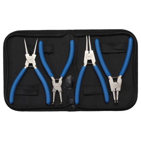 Set pinze per anelli elastici seeger interni e esterni punta diritta e 90° misura 150 mm