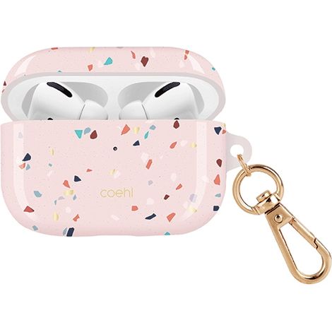 Étui AirPods Pro Uniq Coehl rose terrazzo (1/3)