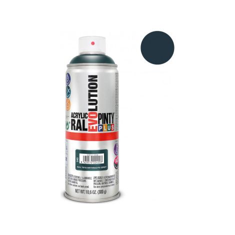 Pintura Spray PintyPlus Evolution RAL 7016 Gris Antracita 520cc