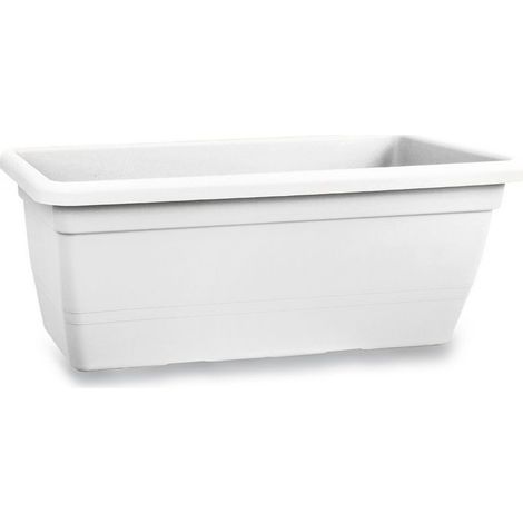 Jardinière en terre cuite 80 cm – Résistante aux UV et aux chocs – Pour intérieur et extérieur – Nettoyage facile (1/5)