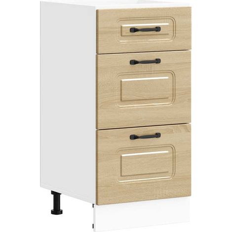 Maison Exclusive - Mobiletto da cucina "Kalmar" Bianco lucido in legno ingegnerizzato