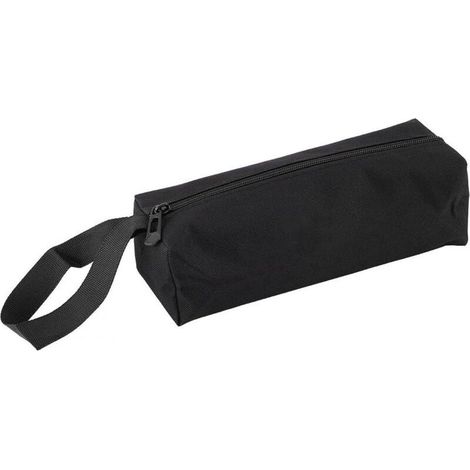 Trousse a Outils Vide,25 CM Longue Toile Nylon imperméable à l'eau Fermeture éclair Paquet Petit Sac à Outils Trousse a Outils Multifonctionnel Portable(Noir) (1/4)