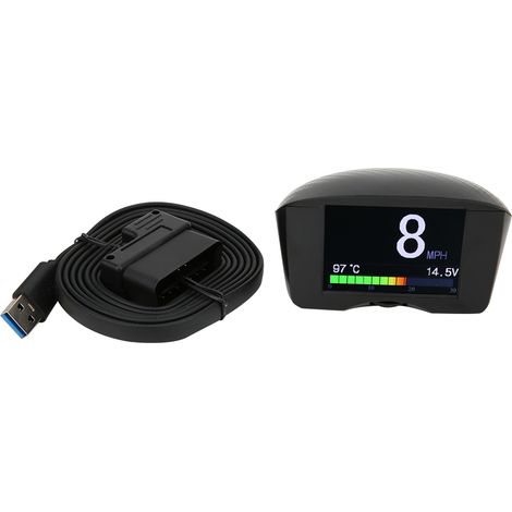 X50 Plus Multi-Function Car HUD Head Up Display OBD Smart Digital Meter Voltage Temperature Gauge Display (1/5)