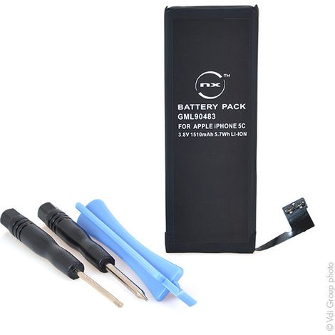 NX - Batterie téléphone, smartphone, GSM pour iPhone 5C 3.8V 1510mAh - 616-0667G69TA007 (1/4)