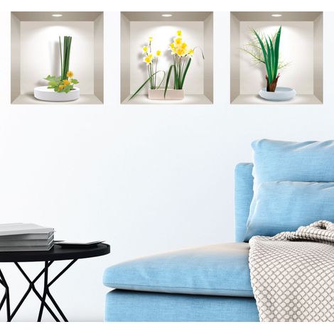 Stickers effet 3D jonquilles au printemps 40 x 120 cm (1/5)