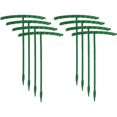 (14 cm - 8 pièces) Support à plantes en plastique, support pour fleurs, serres, compositions florales, outils de jardinage (1/4)
