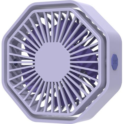 Mini Ventilateur Puissant, Ventilateur Silencieux Portable, 3 Vitesse Petit Ventilateur Table pour La Chambre, Bureau, Domair(Rotation 360°,Alimenté par USB)
