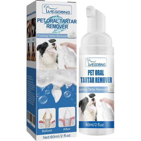 détartreur pour animauxNettoie le tartre, les dents jaunies et la mauvaise haleine grâce à sa mousse buccale.