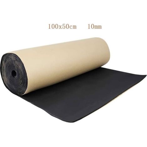 Akustikdämmmatte 100 x 50 cm – 10 mm stoßdämpfender Schaumstoff – Hitzebeständig und feuchtigkeitsbeständig – Zur Schalldämmung im Auto (1/5)