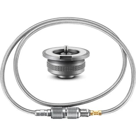 Adaptateur pour réchaud de camping à gaz butane, convertisseur pour réchaud à gaz, tuyau de raccordement, adaptateur pour bouteille de gaz, accessoires de camping, réchauds de cuisine portables (1/5)