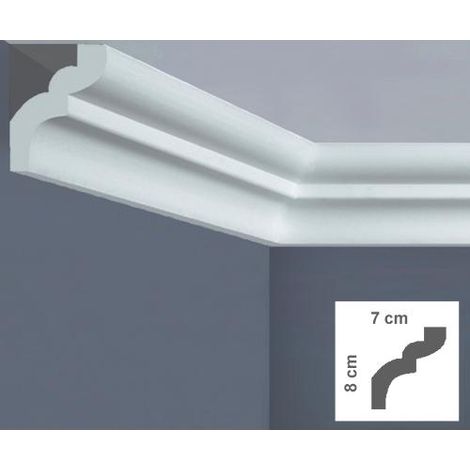 CORNICE SOFFITTO POLISTIRENE MM 70X80 2MT "I 785 BOVELACCI".