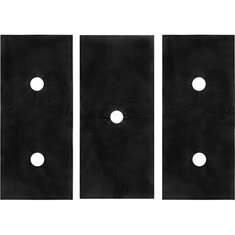 Lot de 3 tapis de protection pour poêle, lavables et réutilisables (1/4)