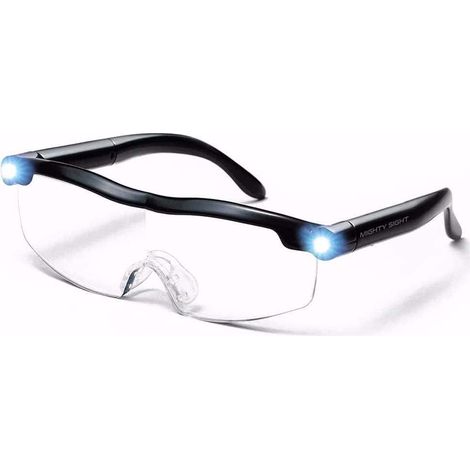 Lunettes de Lecture Loupes Lunette Serre Tête Loupes de Lecture Loupe de Vision puissante avec lumière LED grossissement de 160% pour Lecture,Tous Les Travaux Réparations (1/5)