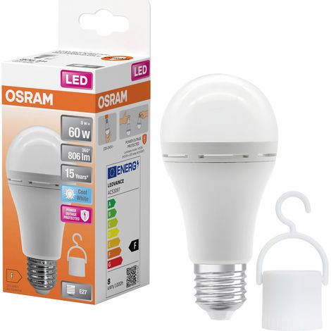OSRAM HOMELIGHTING 4099854190131 Akkubetriebenes LED-Leuchtmittel EEK F (A - G) E27 Glühlampenform 8 (1/5)