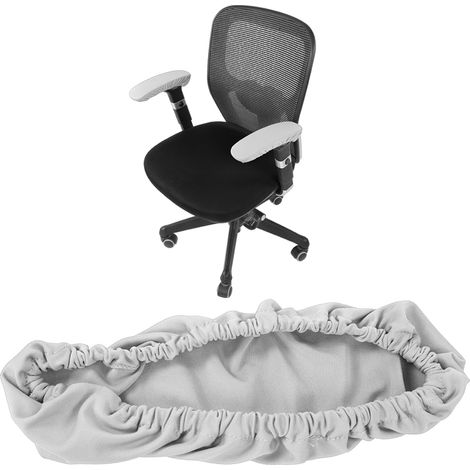 Une paire de housses élastiques et extensibles pour accoudoirs de chaise de bureau, amovibles et protectrices pour accoudoirs de chaise d'ordinateur. (1/5)