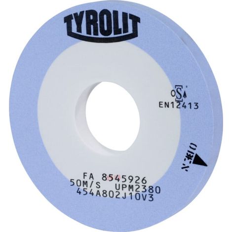 TYROLIT Meule de précision pour rectification cylindrique e x térieure D x T x H (mm), 500 x 40 x 203,2, Type : A80