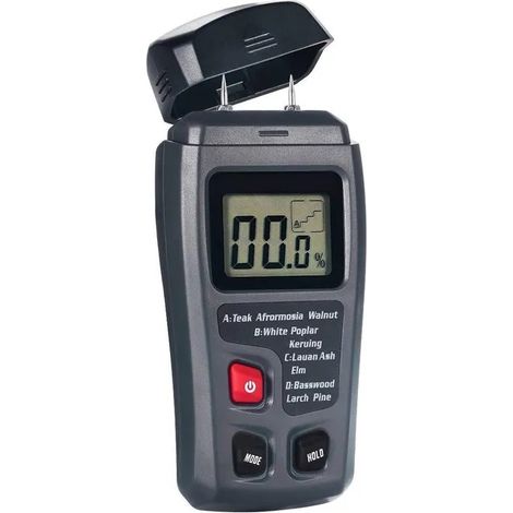 Testeur d’humidité du bois – Écran LCD numérique – Humidimètre pour bois et matériaux de construction (1/5)