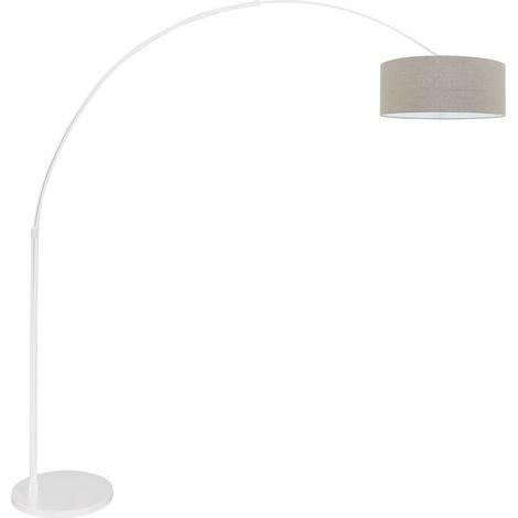 Steinhauer - lampada da terra - Sparkled Light - bianco - lino