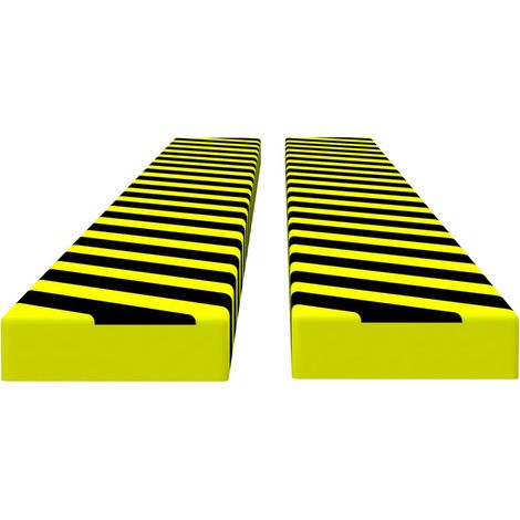 Protecteurs d'angle 2 pcs Jaune et noir 6x2x101,5 cm PU (1/5)