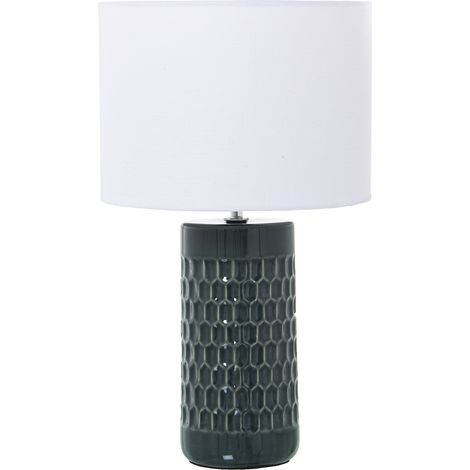 Lampe de Table en Céramique Bleu Clair, 1Xe27, Max.40W °25X42 Cm, Base: °10,5X24 Cm (1/5)
