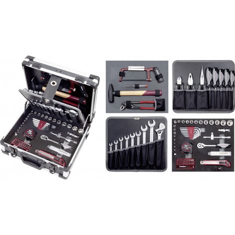 Werkzeugkoffer Basic line B143 KRAFTWERK - 102 Teile - 202.143.000 (1/4)