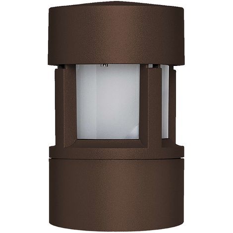 Borne MINI NICO IP65 E27 15W 208mm Marron rouille (1/3)