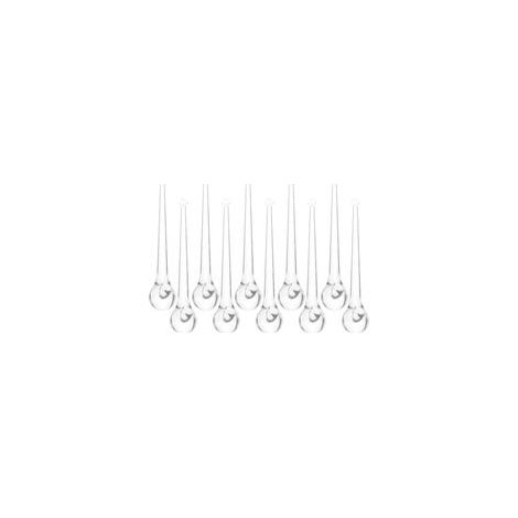 Lot de 10 Pendentifs Suspendus de Goutte d'eau, Cristaux Transparents 10 Cm, Décoration Mariage et Fête, Ornement Lustre Suspendu, Accessoire Décoratif Intérieur Élégant (1/5)